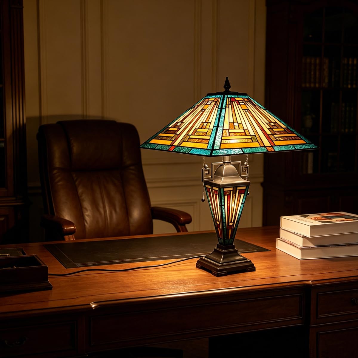 COTOSS Tiffany Table Lamps with Nightlight 16